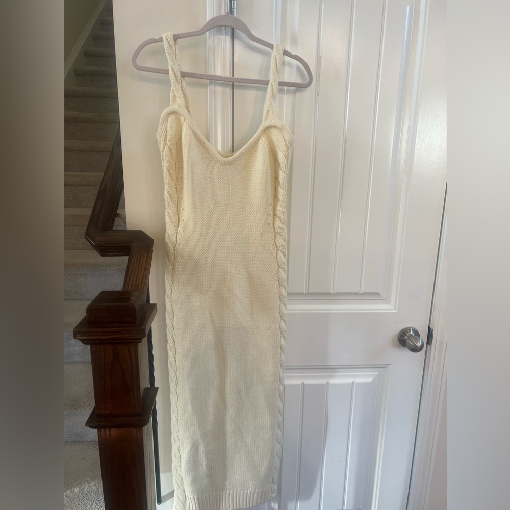 Brand new, never word sweater midi dress